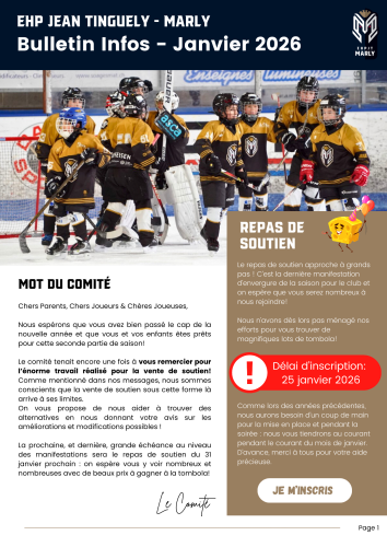 Bulletin Janvier 2026