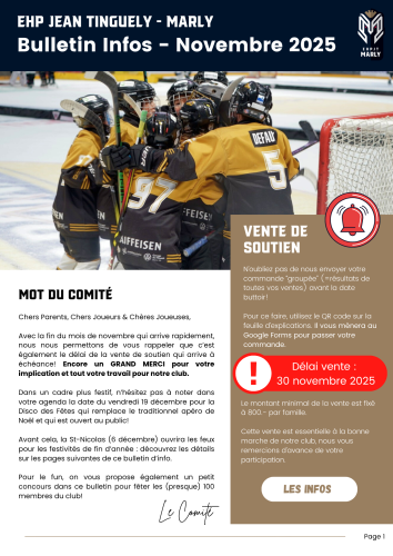 Bulletin Novembre 2025