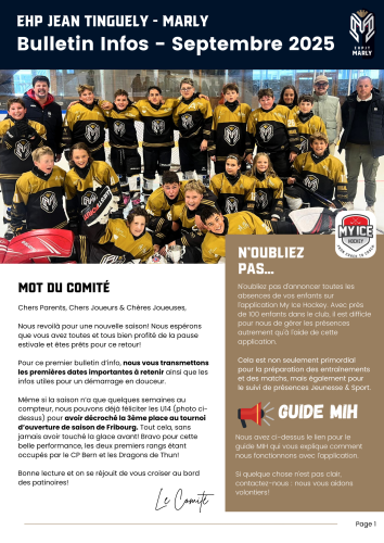 Bulletin Septembre 2025